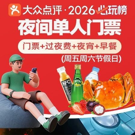 移动端：九号 夜间门票+水果+自助夜宵/早餐