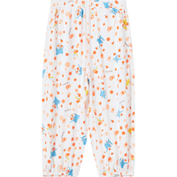 YeeHoO英氏童装儿童裤子防蚊裤夏季男女童长裤户外休闲舒适束脚裤 甜橙乐园 120CM