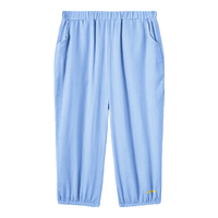 YeeHoO英氏童装儿童裤子防蚊裤夏季男女童长裤户外休闲舒适束脚裤 安琪蓝 110CM