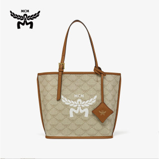 PLUS会员、今日必买：MCM HIMMEL迷你款单肩手提包托特包米色 MWPESAC02I9001