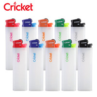 草蜢 砂轮打火机 半透明磨砂10支 原装进口一次性火石滑轮安全防爆定制