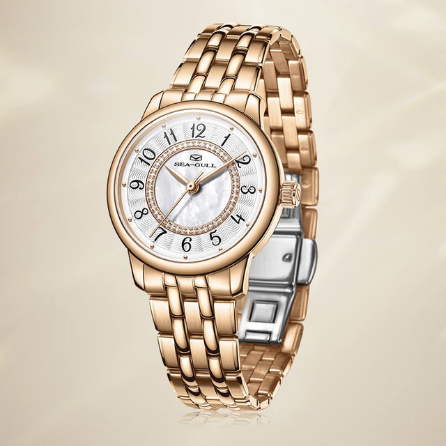 值选、年货大集：海鸥 简约三针透底设计 女士机械表 510.13.1065L