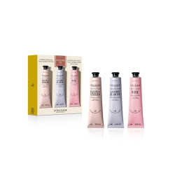 欧舒丹 普罗旺斯花园润手霜 75ml*3（玫瑰之心+甜蜜樱花+白色薰衣草）