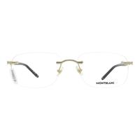 MONTBLANC/万宝龙 近视眼镜框架+依视路爱赞全晰膜御1.60镜片 003黑金腿 1.60