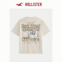 HOLLISTER 美式经典舒适棉质内搭打底短袖T恤25夏男装女装323-5353 浅棕色 XS (170/84A)