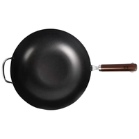 YOSHIKAWA吉川日本乡技高纯铁铁锅 无涂层炒锅 33cm 乡技炒锅 33cm