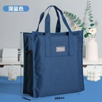 齐心 学生补习袋学习手提袋熊猫卡通拎书袋小学生补习包儿童帆布女生补课包文件补习袋美术袋