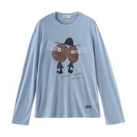  TOYOUTH/初语 莱赛尔天丝羊毛 女士罩衫 海盐蓝 M