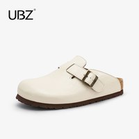UBZ U·B·Z 女士防水皮面勃肯半拖鞋 UFP551376DW-PRO