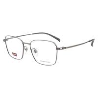 Levi's/李维斯 免费配镜 近视眼镜框架+依视路爱赞全晰膜御1.60镜片 依视路爱赞全晰膜御1.60/-600度 6LB枪灰色
