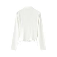森马（Semir）外套女2024夏修身凉感纯色抽绳防晒衣女109324108001 本白10102 XL