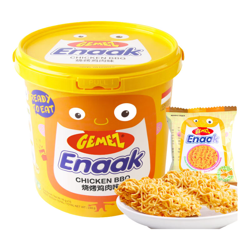  GEMEZ Enaak  干脆面  小鸡桶 12包 袋装 0-500g