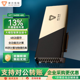 摩尔线程 MTT S4000国产化信创摩尔线程GPU显卡 计算推理大模型显卡