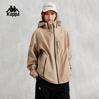  Kappa/卡帕 户外 冲锋衣 灰卡其-602 L