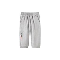 361° 童装 儿童七分裤2024夏季男大童轻薄透气弹力裤子 灰140