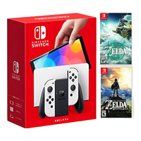 Nintendo/任天堂 任天堂NS体感游戏机 NSOLED白色+塞尔达1+塞尔达2【日版】