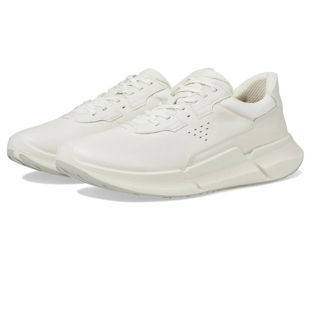 ecco 男款Biom 2.2 Leather真皮休闲健步鞋 白色
