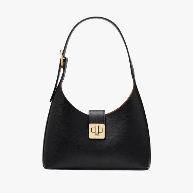 Kate Spade PHOEBE大号锁扣荔枝纹单肩包腋下包