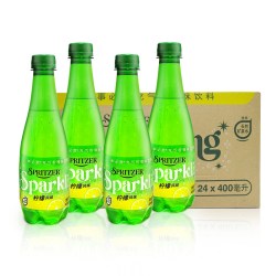 SPRITZER 无糖气泡水400ml*6马来西亚充气矿泉水不含糖