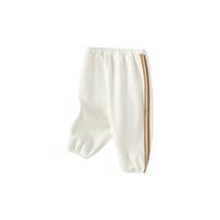 巴拉巴拉宝宝裤子女童秋装2024男童长裤婴儿外穿卫裤时尚潮流 米白10302 90cm