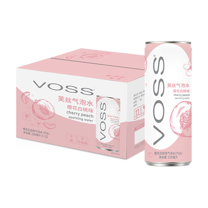  VOSS/芙丝 樱花白桃味 气泡水