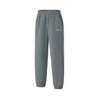 李宁 LI-NING童装儿童运动裤子男大童综合体能系列束脚舒适吸湿排汗长裤10 暗灰绿 160