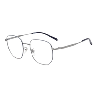 Levi's/李维斯 防蓝光 近视眼镜框架+蔡司泽锐1.60防蓝光PLUS镜片 蔡司1.60泽锐防蓝光PLUS/-800度 CTL蓝+银色