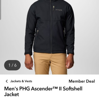 哥伦比亚软壳夹克