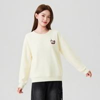 快鱼 女士卫衣2026春新款休闲百搭简约印花圆领长袖宽松舒适上衣