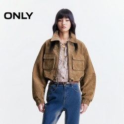 ONLY 酷感女款短款皮衣 125310001