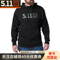 5.11 TACTICAL SERIES ）美国5.11户外通勤长袖衫加绒宽松大码休闲连帽卫衣