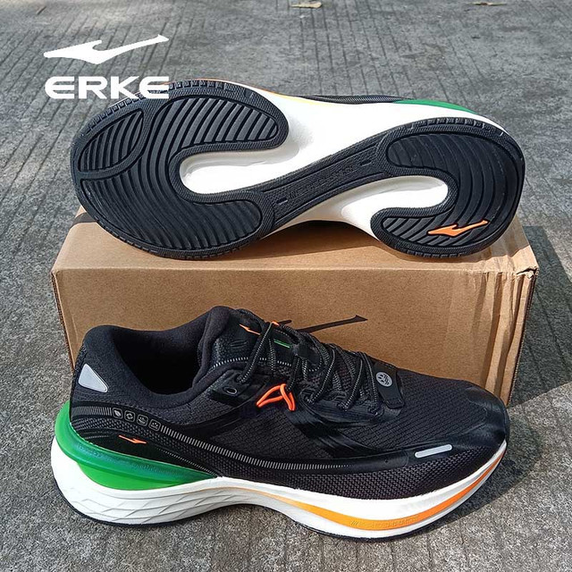 今日必买：鸿星尔克 网面透气超轻5.0减震跑步鞋男防滑耐磨舒适百搭软底回弹跑步鞋男 微晶白 40 (250mm)