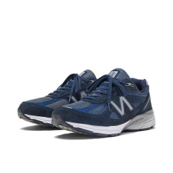 new balance 990 V4 运动休闲鞋 舒适轻便 减震 防滑耐磨 蓝色/灰色