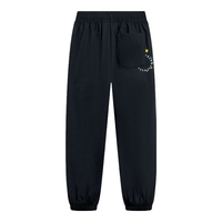 李宁 LI-NING童装儿童运动裤子24年夏款男女小大童轻薄柔软束脚卫裤YKLT249-5黑色110 黑色-新