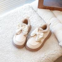 黄色小鸭 儿童棉鞋25年冬季女童单鞋加绒保暖雪地靴小仙女时装鞋