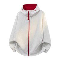 TRESPASS 春秋季青少年高级感连帽品质帽衫开衫运动上衣男女式情侣卫衣外套