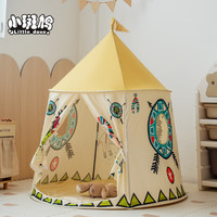 小斑鸠 儿童帐篷室内游戏屋/男孩蒙古包城堡玩具礼物 印第安狮子(不含垫)