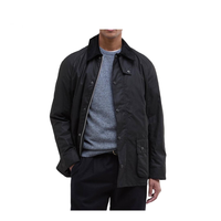 Barbour Ashby 纯棉翻领格纹里油蜡男夹克 MWX0339BK72黑色 Ashby油蜡夹克黑色 M 体重约 130-140斤-标准版型