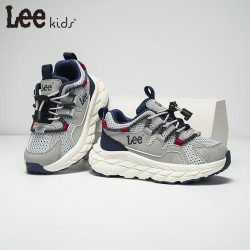 LEE KIDS 童鞋 限时5折 运动防滑老爹鞋 灰蓝