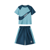  ABCKIDS 透气排汗 儿童运动套装  蓝色 160