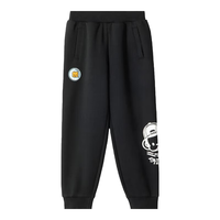 361°361度童装男童针织长裤2024年秋季小童裤子 经典黑 101