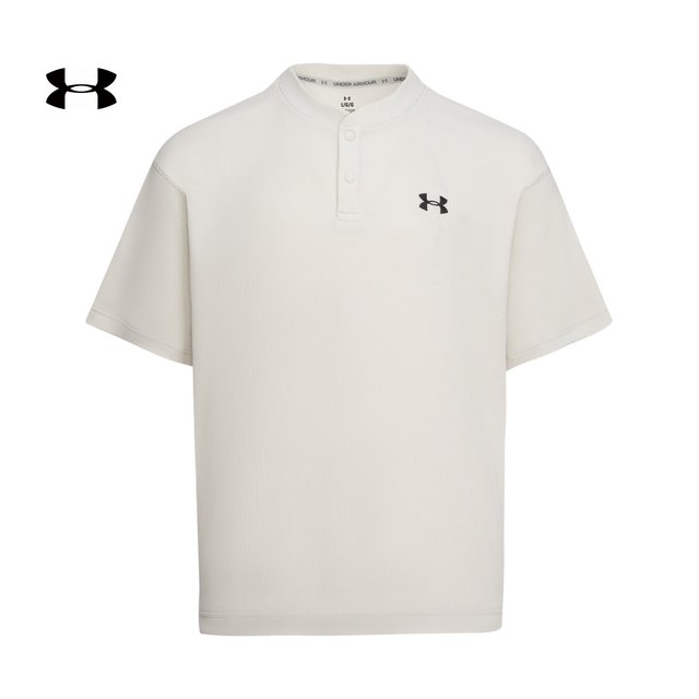 安德玛 UA Waffle Henley 男运动T恤 6007562