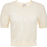 VERO MODA 蝴蝶结提花 女士针织衫