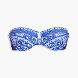 zimmermann Paisley-print Underwired Bandeau Bikini Top 女士泳衣
