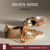GOLDEN GOOSE 男女True-Star双色鞋带内增高脏脏鞋 棕色（男款） 40