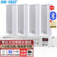 先科 ST-619室外防水壁挂音柱户外音响60W喇叭蓝牙一拖四