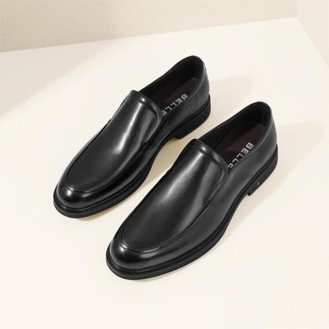 百丽 男士正装皮鞋 商场同款 真皮商务休闲鞋 婚鞋