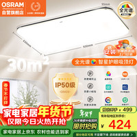 欧司朗 智星系列 OSCLSX025 LED吸顶灯 135W 黑金色 930*630*95mm 星空款