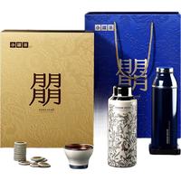 小罐茶中秋·朤运礼盒大红袍普洱熟茶寿眉老树银针茶叶茶具礼盒500g 【朤运礼盒】4味200饼+2款焖杯