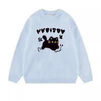  LDBE 设计感 女士毛衣 蓝色